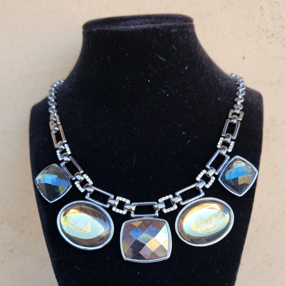Alfani Chunky Geometric Statement Necklace